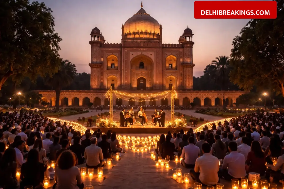 delhibreakings candlelight concerts delhi safdarjung tomb purana qila tickets schedule Candlelight Concerts in Delhi: Safdarjung Tomb and Purana Qila Host Musical Nights, Tickets Start from Rs 1199