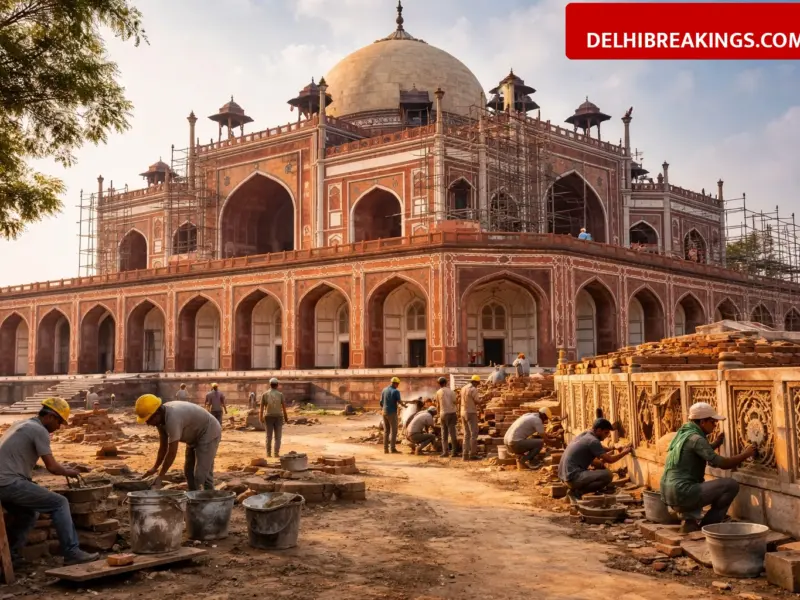 delhibreakings conservation old delhi monuments fund utilization asi report Old Delhi Monument Conservation: 100% Fund Utilization Reported for Heritage Sites