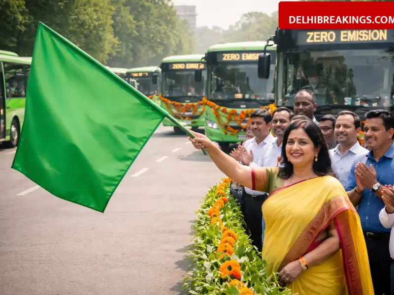 delhibreakings delhi cm rekha gupta 300 electric buses ev incentive portal relaunched Delhi CM Rekha Gupta Flags Off 300 New Electric Buses and Restarts EV Subsidy Portal