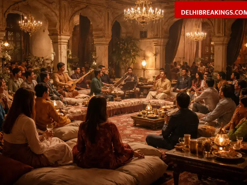 delhibreakings delhi cultural shift mehfils baithaks supper clubs 2026 Delhi Cultural Shift: Mehfils, Baithaks, and Supper Clubs Take Over the Capital