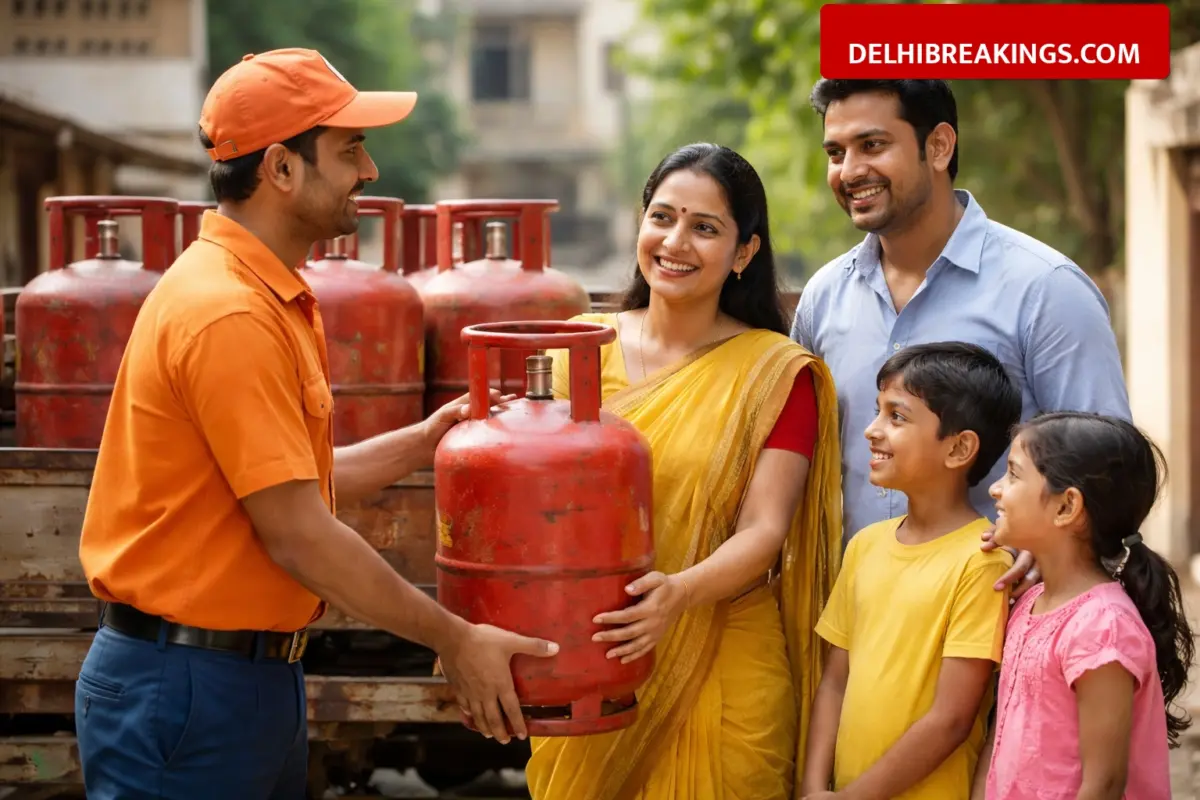 delhibreakings delhi government free lpg cylinder scheme budget allocation eligibility Delhi Govt Free LPG Scheme: 2 Free Cylinders Every Year for Families, 260 Crore Set Aside in Budget