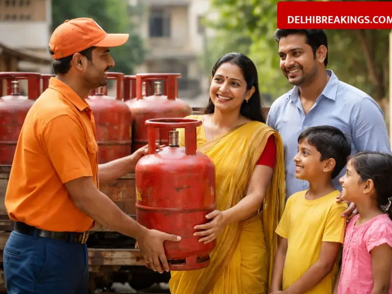 delhibreakings delhi government free lpg cylinder scheme budget allocation eligibility Delhi Govt Free LPG Scheme: 2 Free Cylinders Every Year for Families, 260 Crore Set Aside in Budget