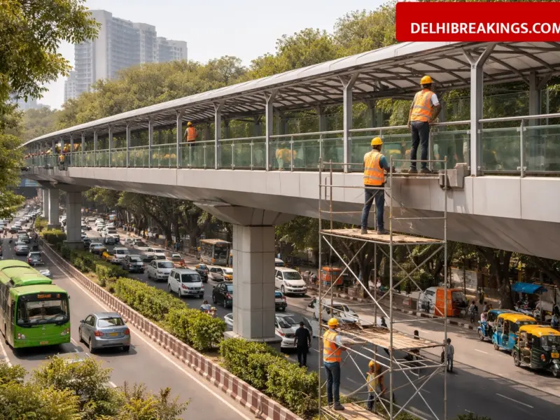 delhibreakings delhi govt 100 foot overbridges rejuvenation private agency adoption 2026 Delhi Govt to Revamp 100 Foot Overbridges: Private Agencies to Take Over Maintenance from April 2026