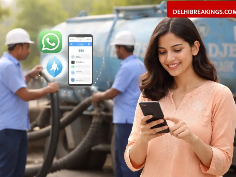 delhibreakings delhi jal board ai chatbot water complaints launch Delhi Jal Board AI Chatbot: Now Resolve Water Complaints via WhatsApp and 1916 Mobile App
