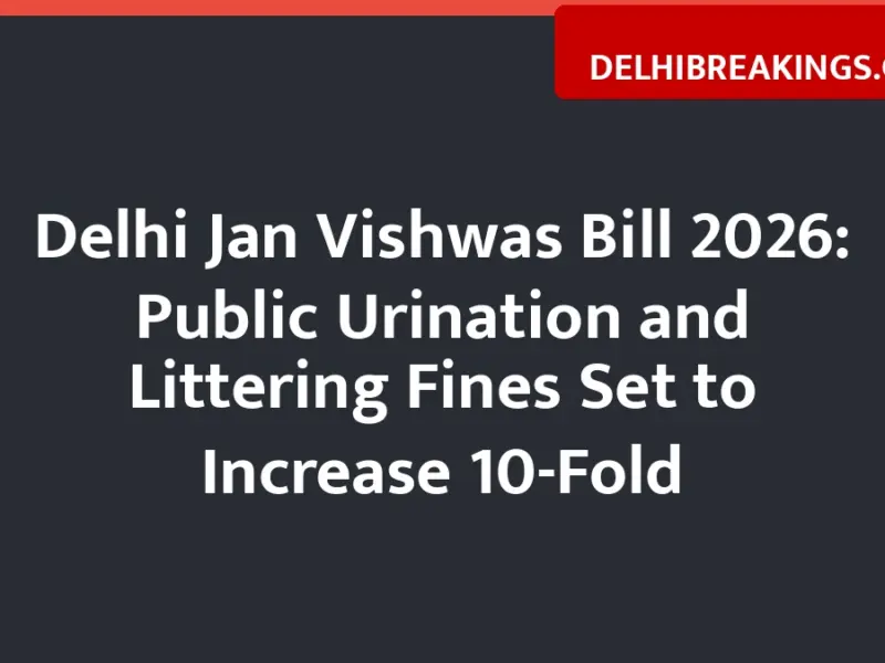 delhibreakings delhi jan vishwas bill 2026 civic offence penalties increased Delhi Jan Vishwas Bill 2026: Public Urination and Littering Fines Set to Increase 10-Fold