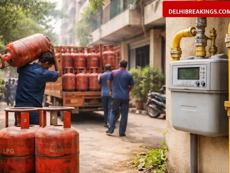 delhibreakings delhi lpg prices stable mandatory png transition rules Delhi LPG Supply Update: Domestic Prices Stable at 913 Rupees and Mandatory PNG Switch Within 90 Days