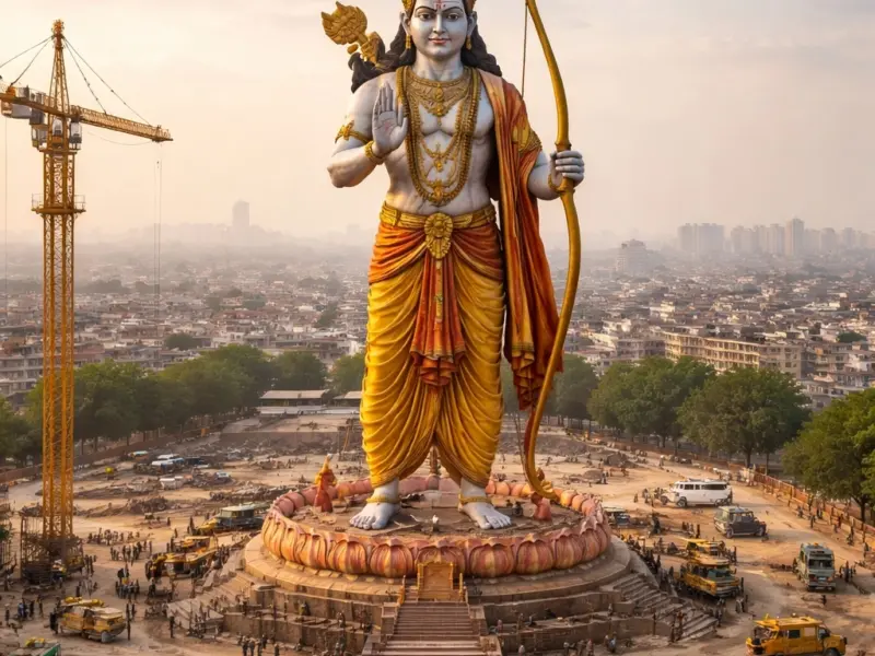 delhibreakings delhi mangolpuri lord ram statue project approved details Delhi to get 81-ft Lord Ram statue in Mangolpuri, Rs 55 Crore project approved