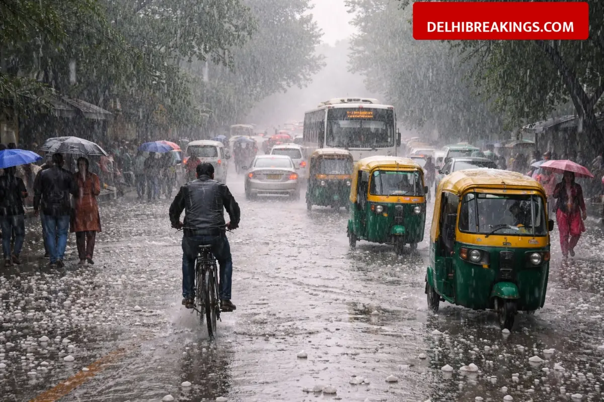 delhibreakings delhi ncr rain hailstorm alert imd forecast april 2026 IMD Issues Rain and Hailstorm Alert for Delhi-NCR and Multiple States Till April 5