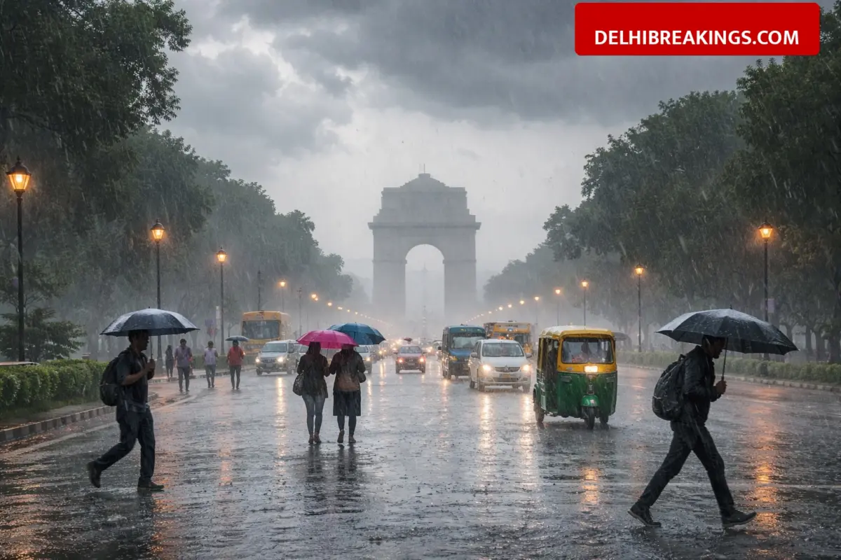 delhibreakings delhi ncr weather update imd yellow alert rain march 2026 Delhi-NCR Weather Alert: IMD Issues Yellow Alert, Rain and 40 Kmph Winds to Continue Till March 30