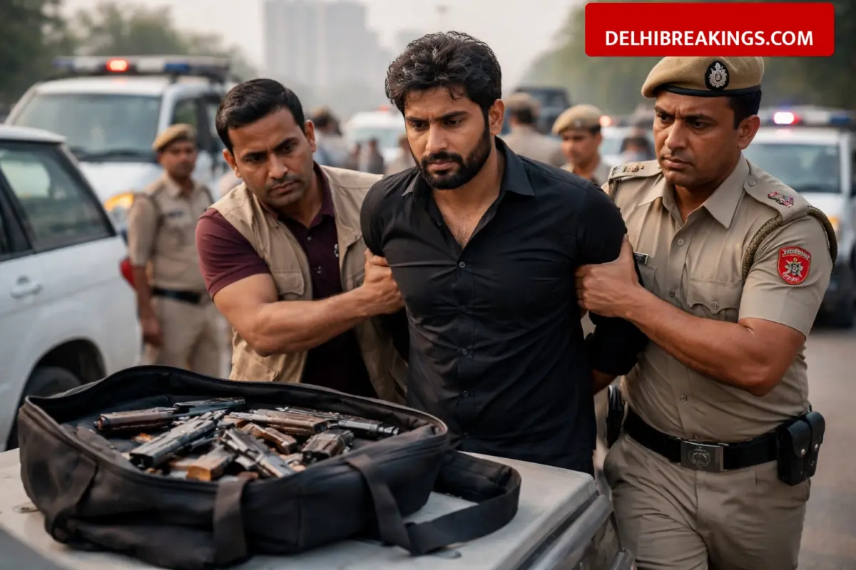 delhibreakings delhi police arrest arms supplier mohammad israr loni border Delhi Police Arrests Inter-State Arms Supplier Mohammad Israr Near Loni Border