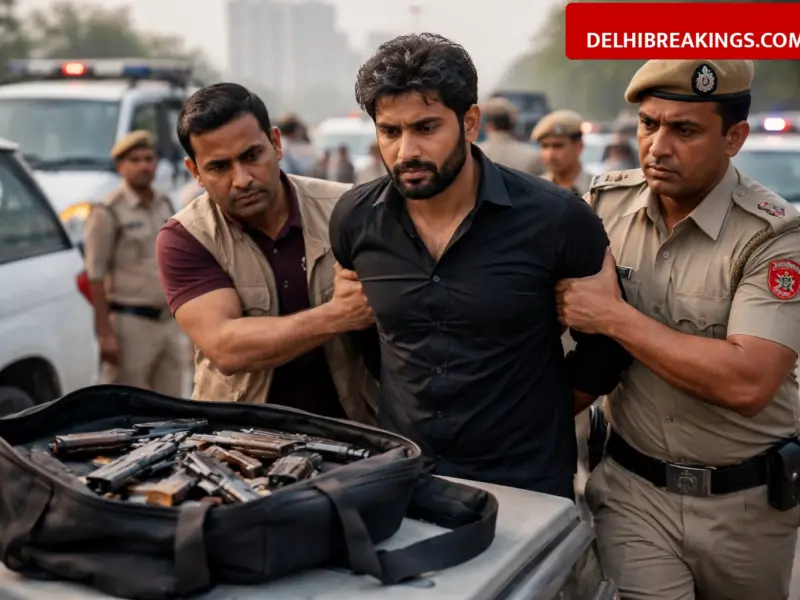 delhibreakings delhi police arrest arms supplier mohammad israr loni border Delhi Police Arrests Inter-State Arms Supplier Mohammad Israr Near Loni Border