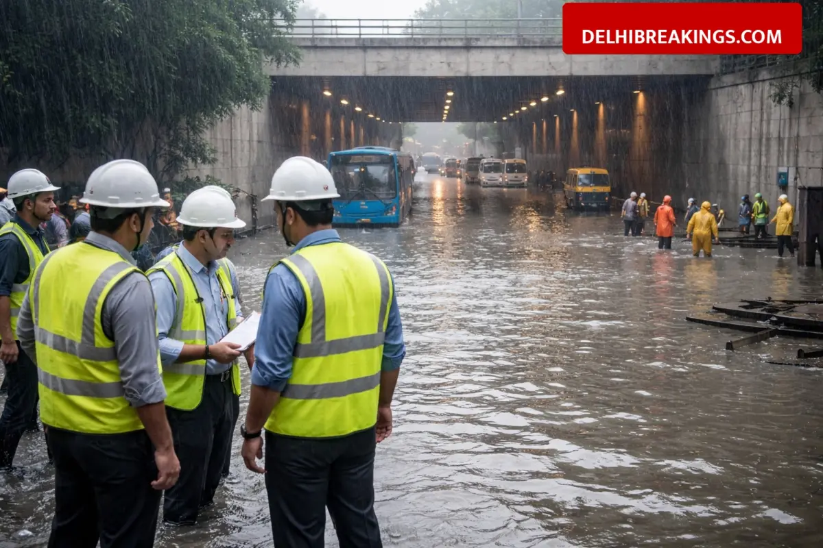 delhibreakings delhi pwd monsoon plan advance suspension 335 engineers waterlogging Delhi Monsoon Plan: PWD Orders Advance Suspension for 335 Engineers over Waterlogging Lapses