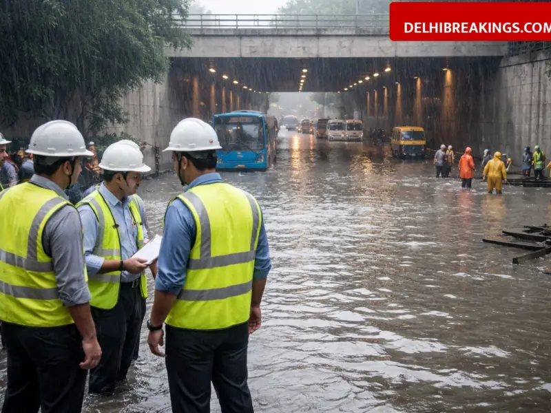 delhibreakings delhi pwd monsoon plan advance suspension 335 engineers waterlogging Delhi Monsoon Plan: PWD Orders Advance Suspension for 335 Engineers over Waterlogging Lapses