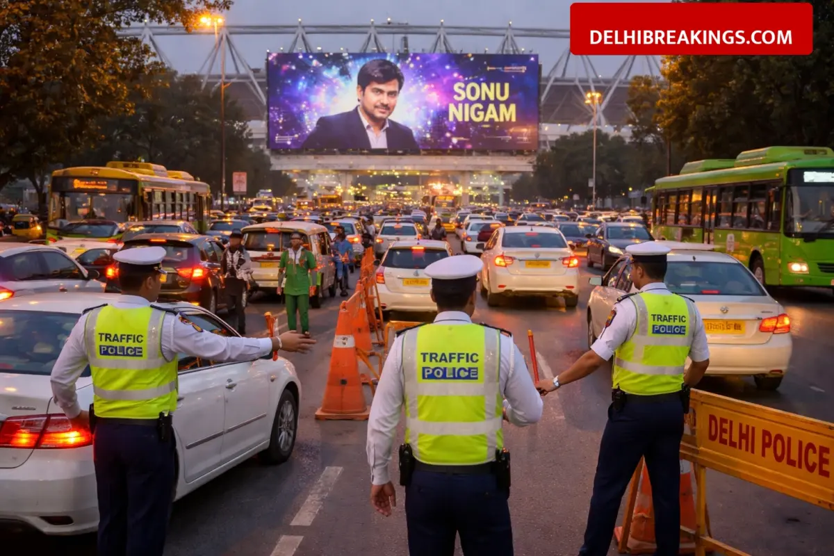 delhibreakings delhi traffic advisory sonu nigam concert march 28 Delhi Traffic Police Issues Advisory for Sonu Nigam Concert: Check Affected Routes and Timing for Saturday
