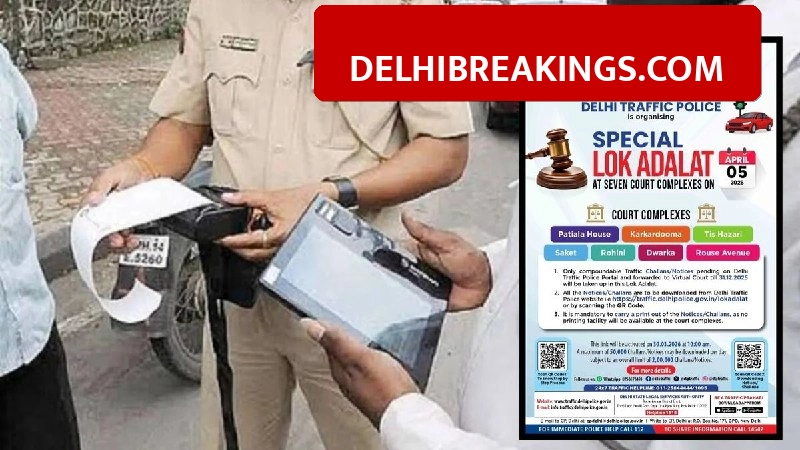 delhibreakings delhi traffic fine relief special lok adalat april 2026 Delhi Traffic Fine Relief: Special Lok Adalat on April 5 to Settle Pending Challans