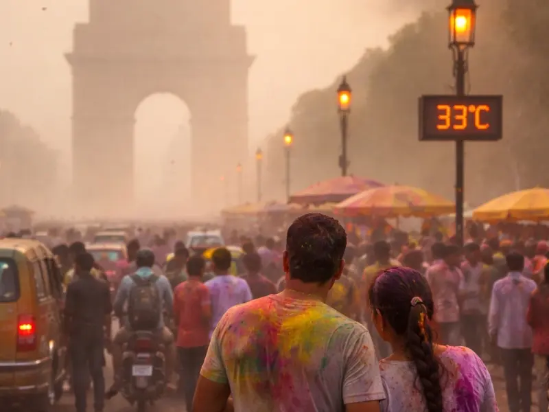 delhibreakings delhi weather update rangotsav temperature aqi poor category Delhi Weather Update: Temperature to Hit 33 Degrees on Rangotsav, AQI Enters Poor Category