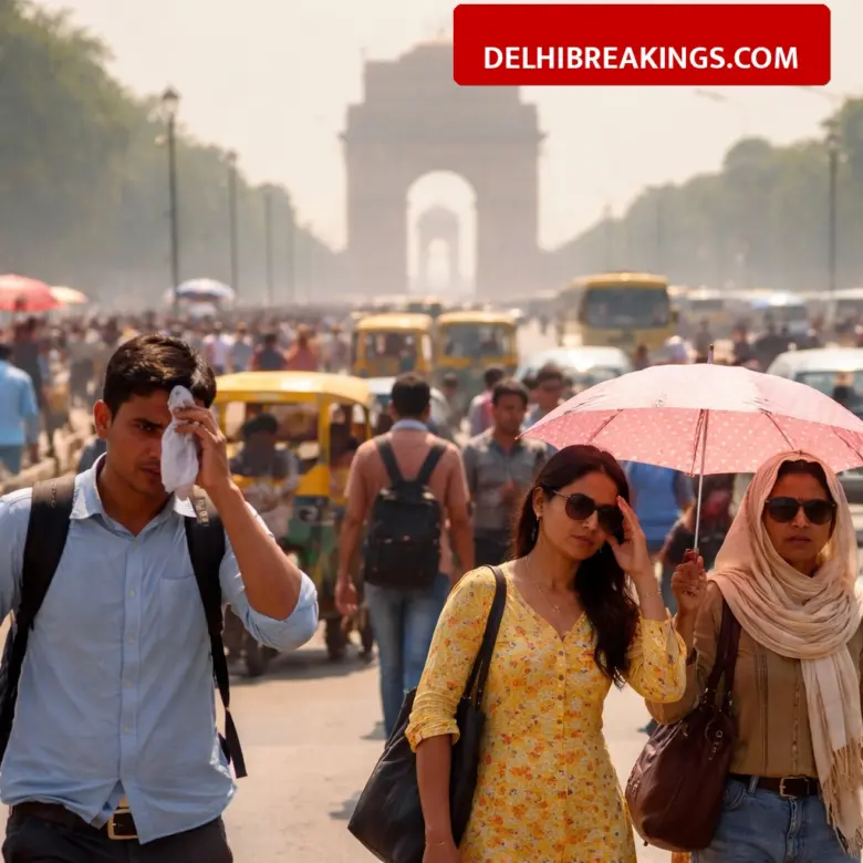 delhibreakings delhi weather update temperature crosses 35 degrees march 2026 Delhi Weather Update: Mercury Crosses 35°C in March First Week, Highest in 15 Years