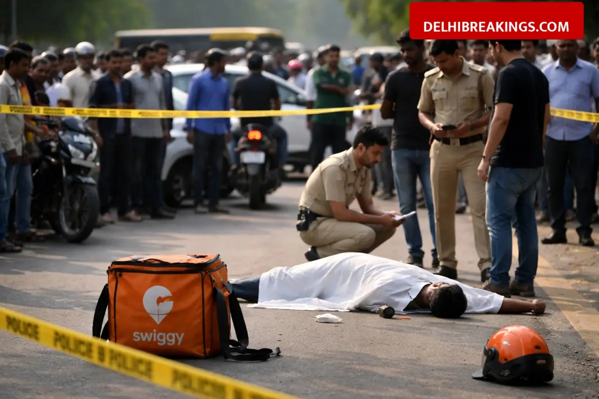 delhibreakings dwarka delhi madhu vihar murder delivery boy killed bike collision dispute Dwarka Murder Case: Swiggy Delivery Executive Killed While Intervening in Minor Road Dispute