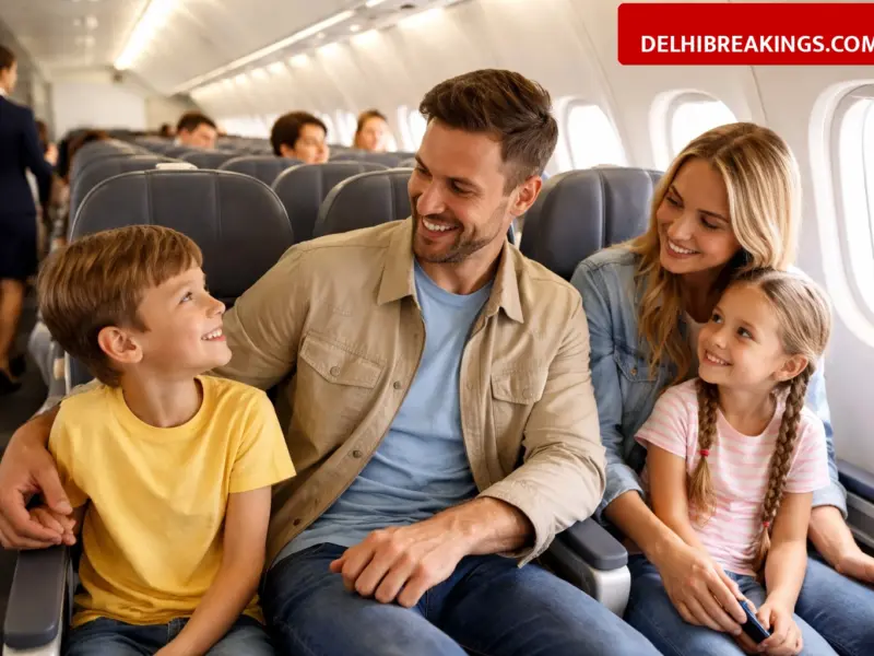 delhibreakings govt orders airlines 60 percent free seats family seating Government Orders Airlines to Provide 60% Seats Without Extra Charge, Families to Sit Together