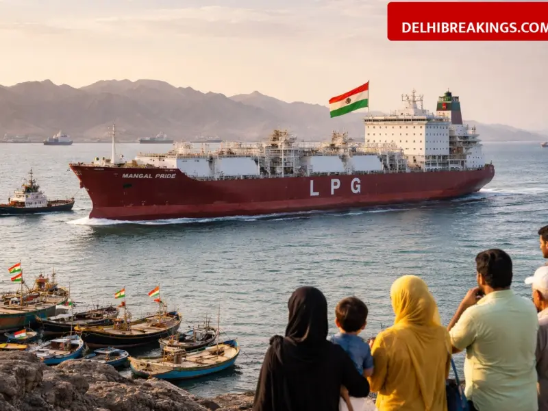 delhibreakings indian lpg tanker mt shivalik safely exits strait of hormuz Indian LPG Tanker MT Shivalik Safely Exits Strait of Hormuz, Brings 54000 Tonnes of Cooking Gas to India