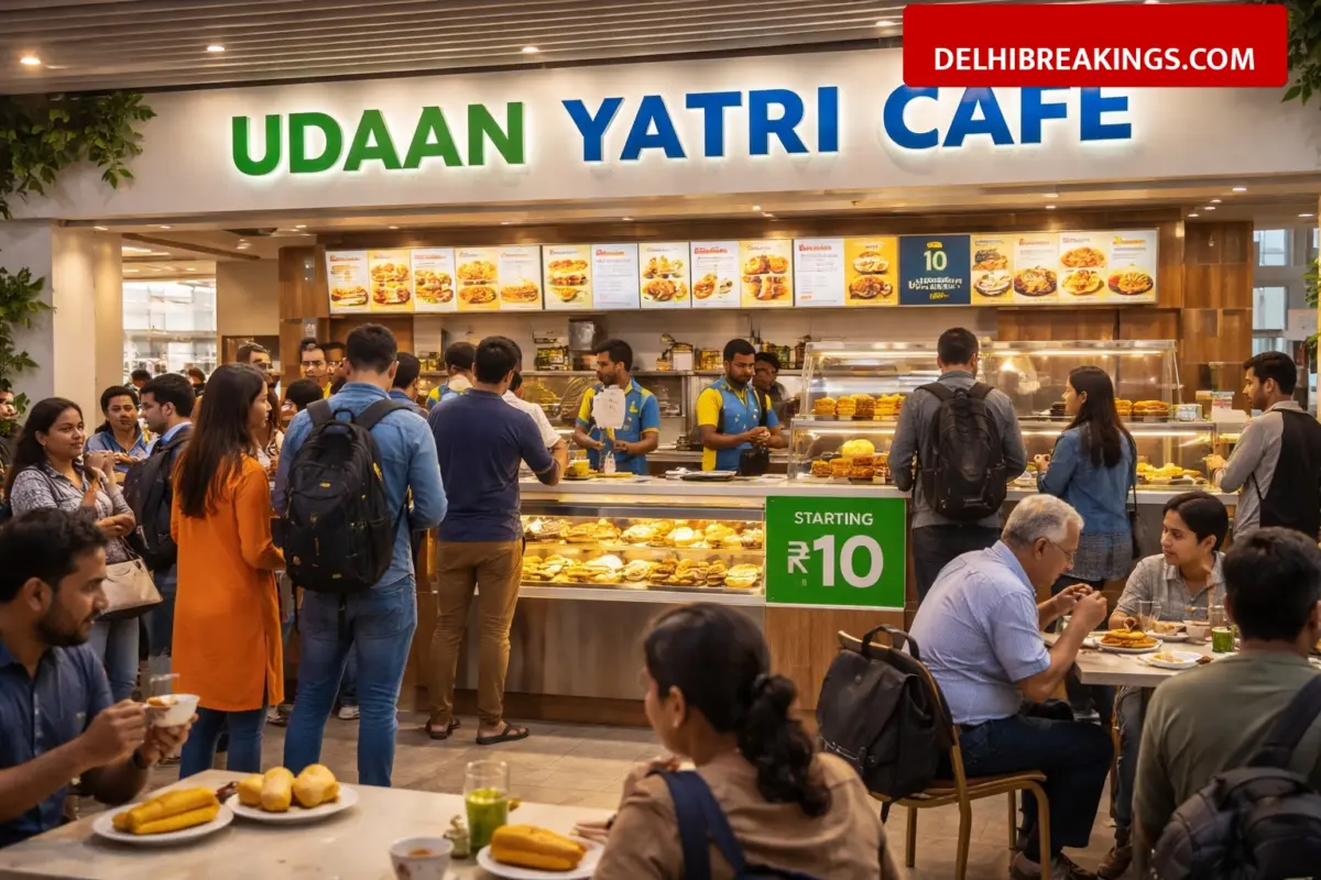 delhibreakings lucknow airport udaan yatri cafe t3 cheap food prices Lucknow Airport Launches Udaan Yatri Cafe at Terminal 3 with Food Starting at 10 Rupees