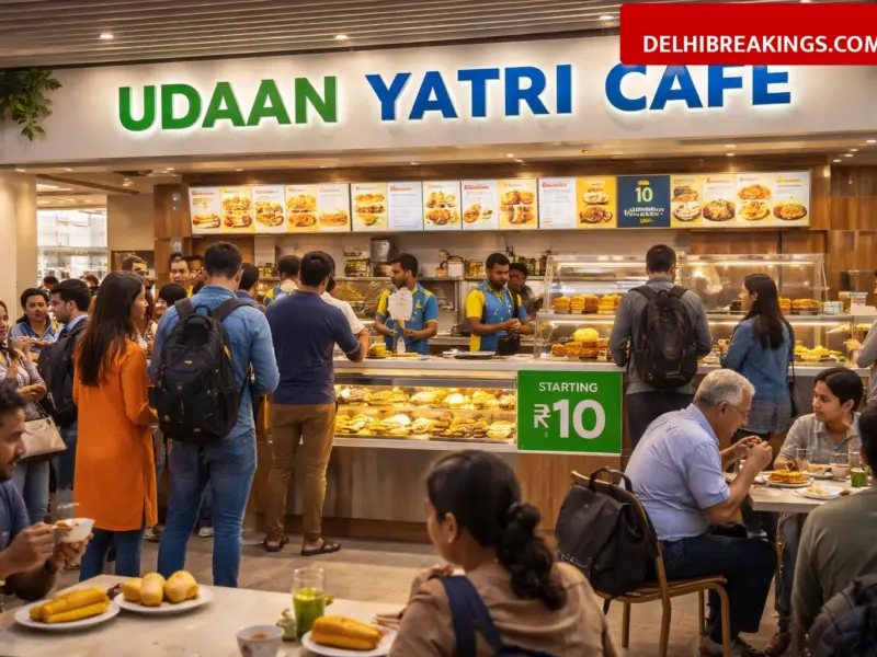delhibreakings lucknow airport udaan yatri cafe t3 cheap food prices Lucknow Airport Launches Udaan Yatri Cafe at Terminal 3 with Food Starting at 10 Rupees