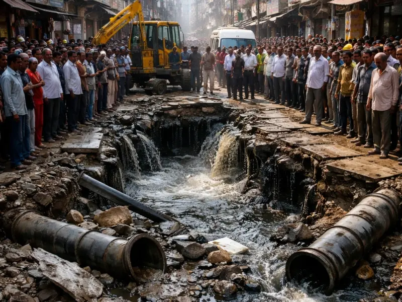delhibreakings maharani bagh civic crisis sewer collapse population surge Maharani Bagh Civic Crisis: Sewer Lines Collapse as Population Hits 5000, HC Steps In