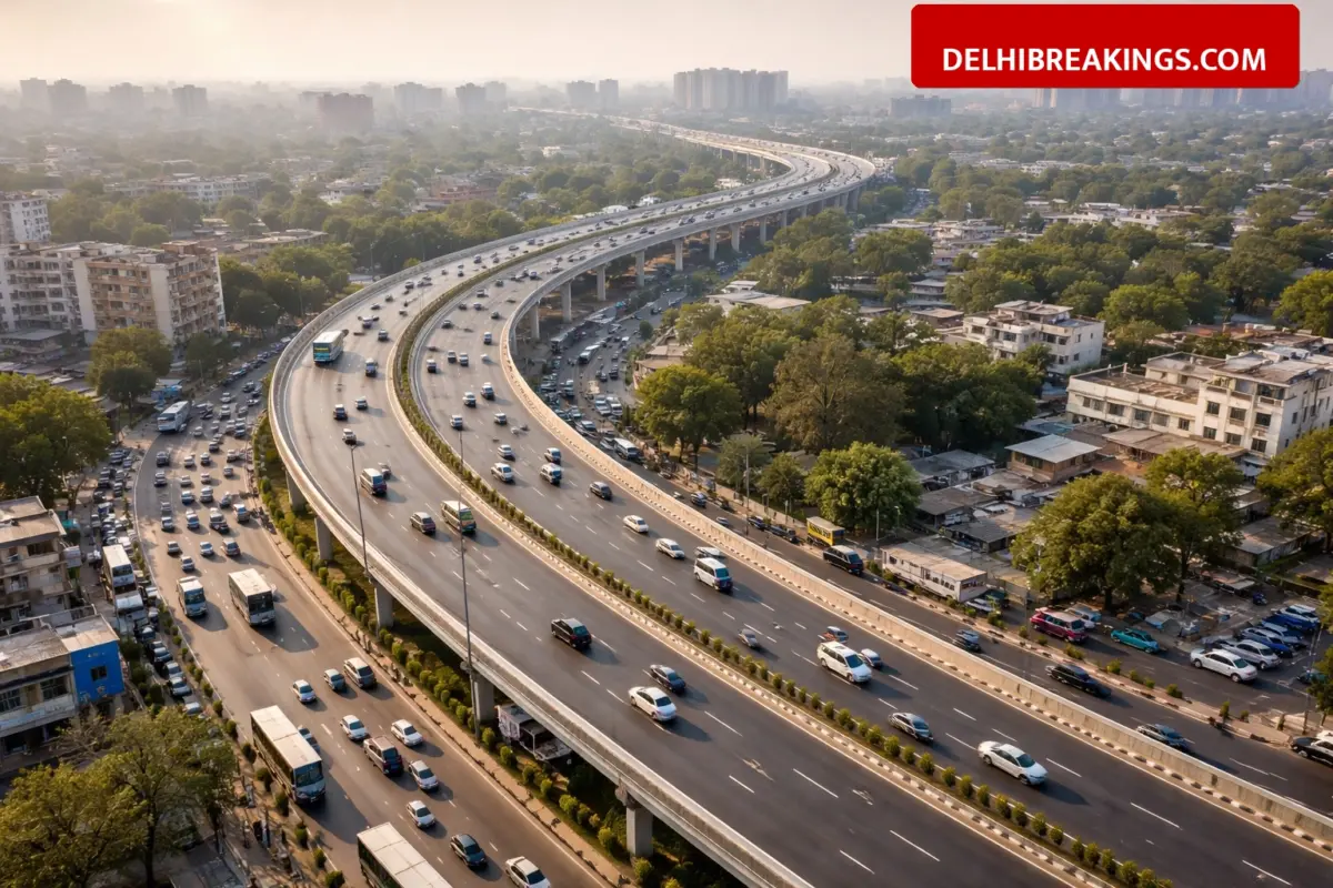 delhibreakings new 5km road delhi noida faridabad connectivity update Delhi to Get New 5km Road Connecting Noida and Faridabad, 40 Crore Project to Fix Ashram Traffic Jam
