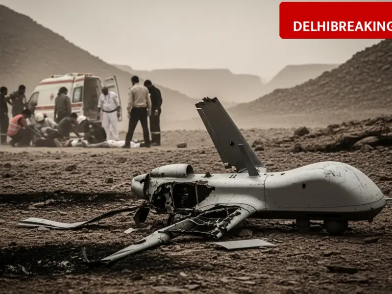 delhibreakings oman drone crash 2 indians killed 10 injured sohar mea update Oman Drone Crash: 2 Indians dead and 10 injured in Sohar industrial area, MEA confirms details