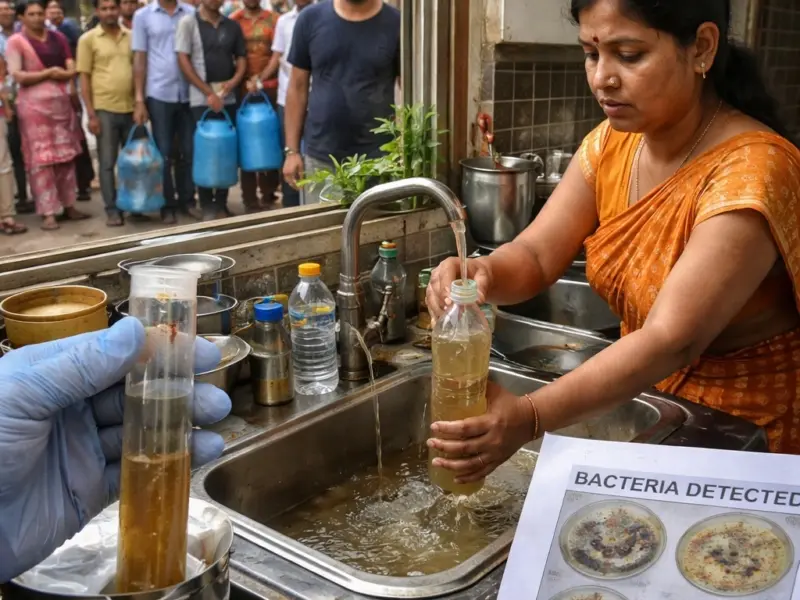 delhibreakings south delhi safdarjung enclave water contamination sewage bacteria South Delhi Water Crisis: Safdarjung Enclave Residents Get Sewage-Mixed Water, Lab Reports Confirm Deadly Bacteria