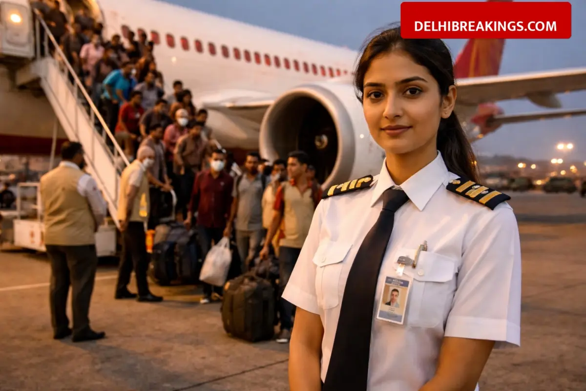 delhibreakings uae rescue flight update 23 year old pilot leads all women crew brings 169 indians safely home UAE Rescue Flight Update: 23 Year Old Pilot Leads All-Women Crew to Bring 169 Indians Safely Home