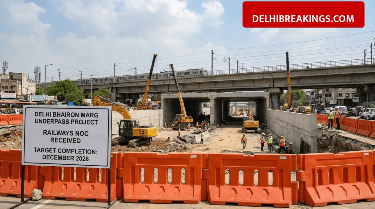 delhibreakings bhairon marg underpass railways noc december 2026 completion Delhi Bhairon Marg Underpass: Railways NOC Received, Project to be Completed by December 2026