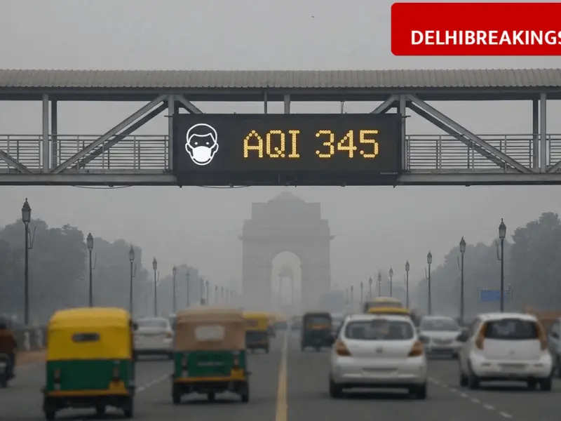 delhibreakings delhi air quality aqi update 6 april 2026 Delhi Air Quality Update: AQI Hits 345 in Capital, Anand Vihar Records Severe Pollution Levels