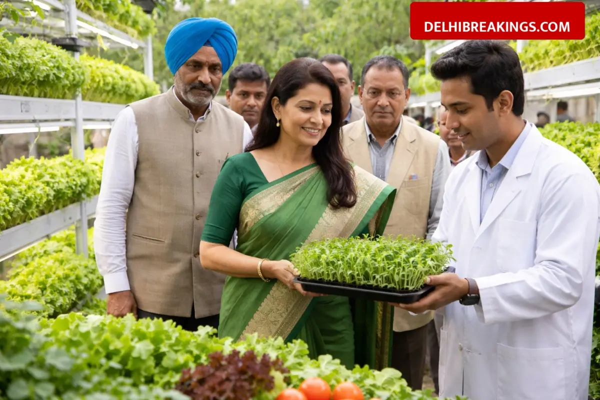 delhibreakings delhi cm iari 122nd foundation day modern farming technology Delhi CM Rekha Gupta Attends IARI 122nd Foundation Day, Focus on Modern Farming and Urban Greenery