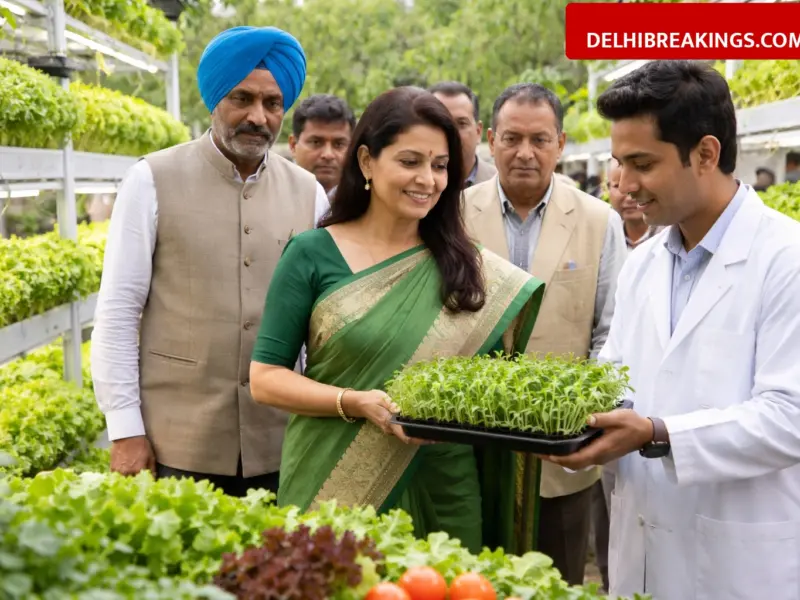 delhibreakings delhi cm iari 122nd foundation day modern farming technology Delhi CM Rekha Gupta Attends IARI 122nd Foundation Day, Focus on Modern Farming and Urban Greenery