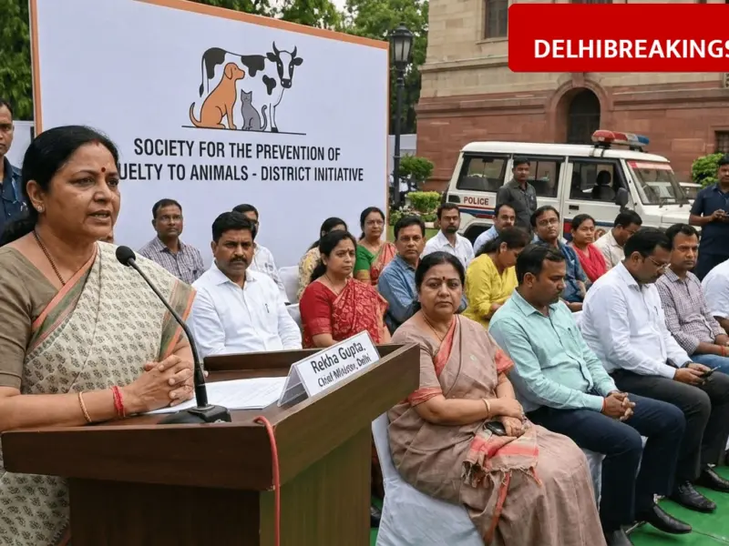 delhibreakings delhi cm rekha gupta spca 13 districts animal welfare Delhi CM Rekha Gupta to Setup SPCA in All 13 Districts, Strict Action Against Animal Cruelty Soon