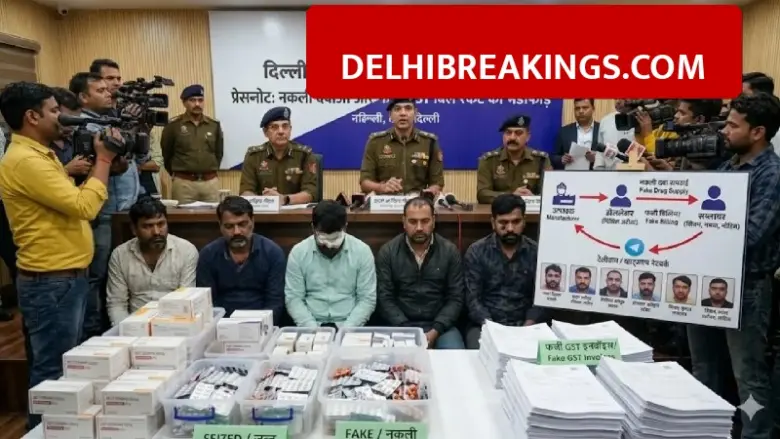 delhibreakings delhi crime branch fake life saving medicine racket bust Delhi Crime Branch Busts Fake Life-Saving Medicine Racket, 6 Arrested with Drugs Worth 2 Crore