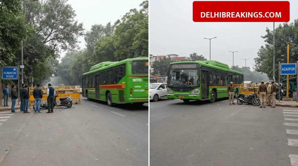 delhibreakings delhi dtc bus accidents fatal humayun road azadpur Delhi DTC Bus Accidents: Two Dead in Separate Crashes at Humayun Road and Azadpur