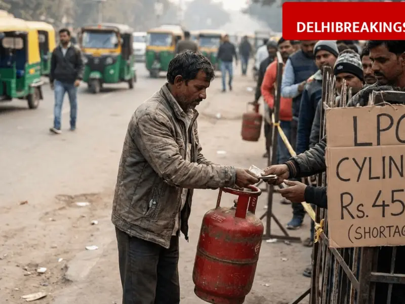 delhibreakings delhi gas mafia lpg cylinder black market price update Delhi Gas Mafia Sells Rs 913 LPG Cylinder for Rs 4500 Amid Shortage Reports
