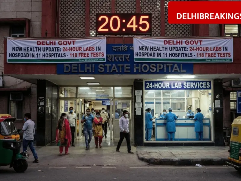 delhibreakings delhi govt hospitals 24 hour labs 118 free tests recruitment Delhi Govt New Health Update: 24-Hour Labs in 11 Hospitals to Offer 118 Free Tests
