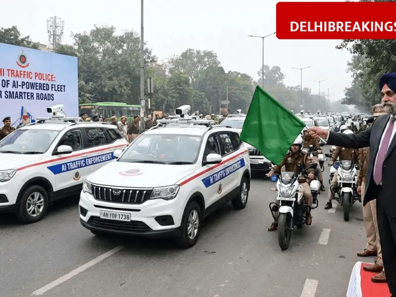 delhibreakings delhi lg taranjit singh sandhu ai traffic rules todapur visit Delhi LG Taranjit Singh Sandhu Pushes for AI-Based Traffic Rules, New Fleet Flagged Off to Curb Violations