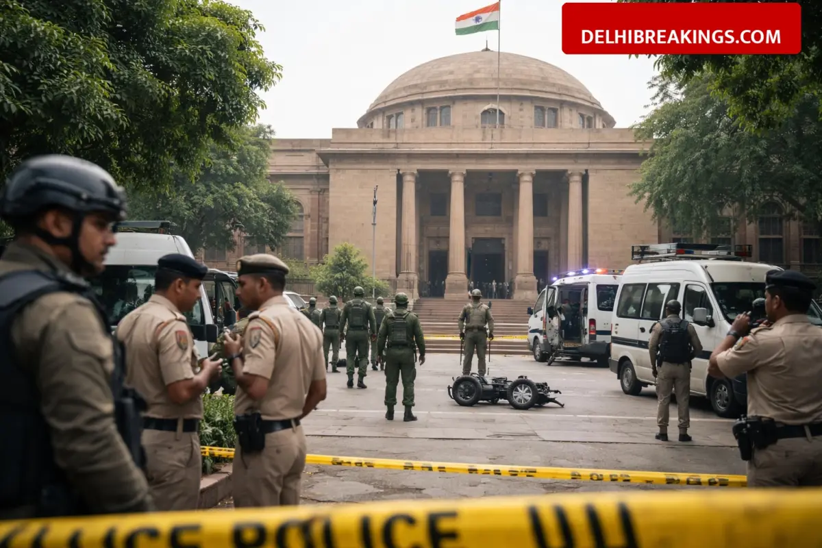delhibreakings delhi mcd headquarters hoax bomb threat mayor office Delhi MCD Bomb Threat: Hoax Email Warns of Explosion in Mayor Office, Security Agencies Launch Probe