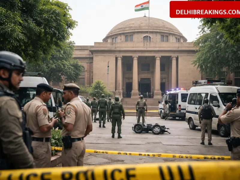 delhibreakings delhi mcd headquarters hoax bomb threat mayor office Delhi MCD Bomb Threat: Hoax Email Warns of Explosion in Mayor Office, Security Agencies Launch Probe