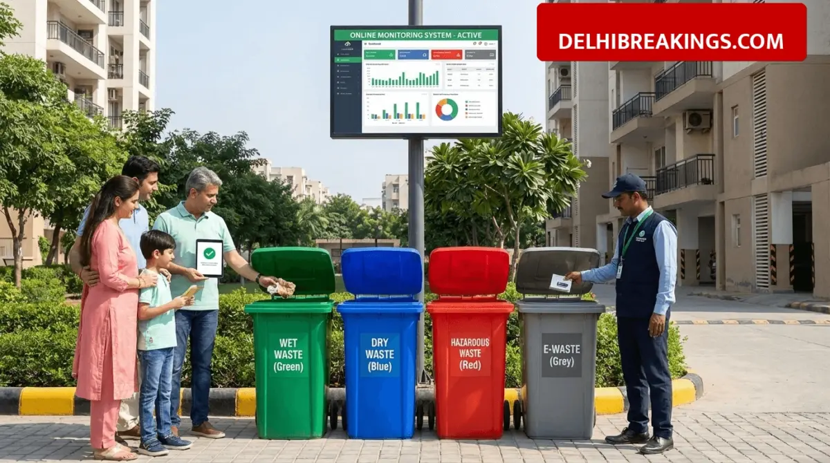delhibreakings delhi ncr new solid waste management rules 2026 online monitoring Delhi NCR Waste Management Rules 2026: New Online Monitoring and Four-Stream Segregation Policy Starts