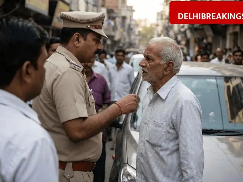 delhibreakings delhi police lady si slaps elderly man rohini parking dispute fir Delhi Police SI Slaps Elderly Man in Rohini: FIR Registered After Parking Dispute