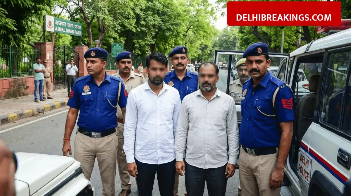 delhibreakings delhi police si constable arrested robbery jeweller ajmal khan park Delhi Police SI and Constable Arrested: Jeweller Robbed of 8.4 Lakh Near Ajmal Khan Park