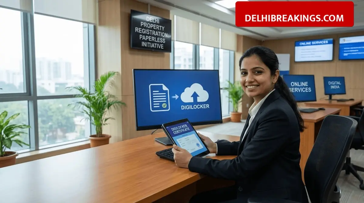 delhibreakings delhi property registration paperless digilocker online system Delhi Property Registration to Go Paperless, Documents to reach DigiLocker Directly