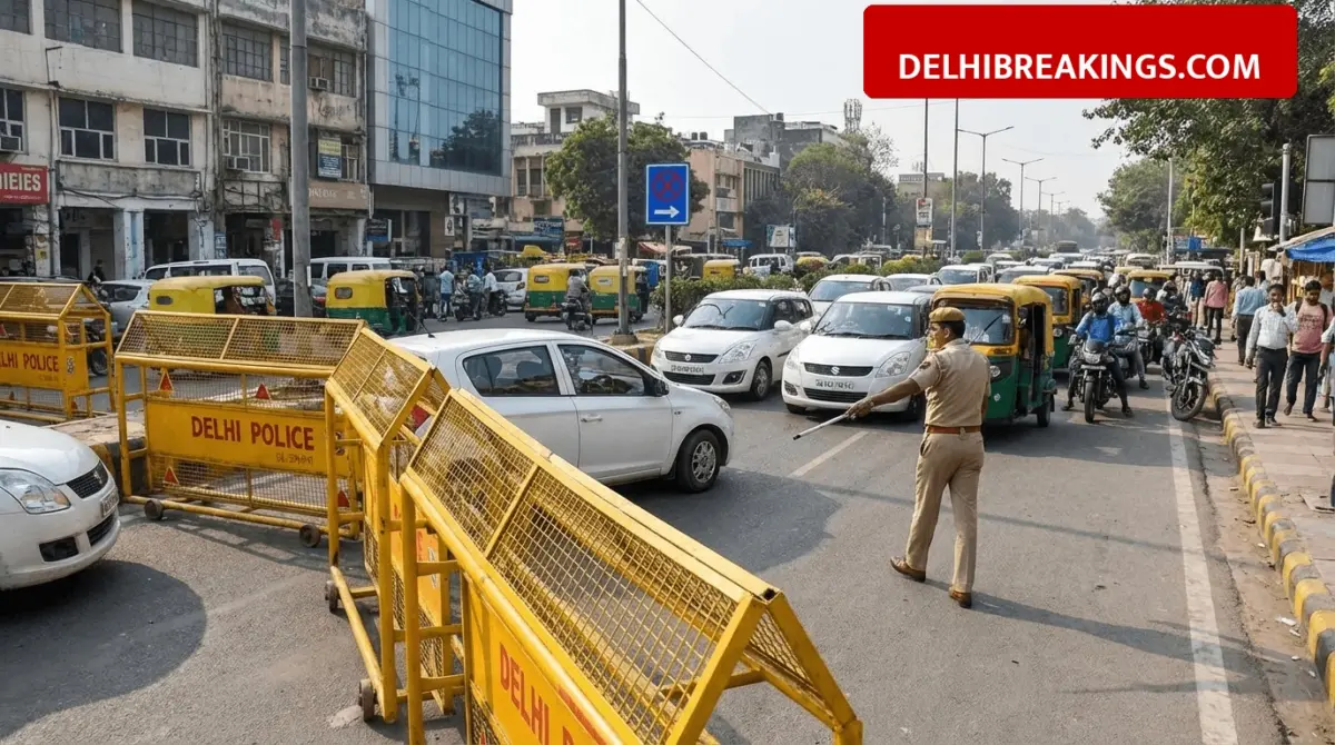 delhibreakings delhi traffic alert karol bagh burari road closures april 5 Delhi Traffic Advisory: Multiple Road Closures in Karol Bagh and Burari on April 5