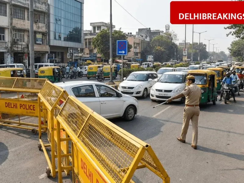 delhibreakings delhi traffic alert karol bagh burari road closures april 5 Delhi Traffic Advisory: Multiple Road Closures in Karol Bagh and Burari on April 5