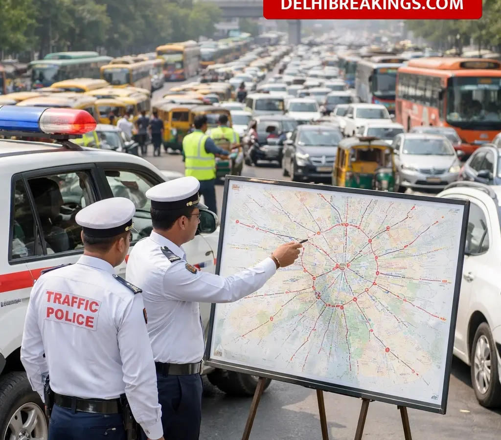 delhibreakings delhi traffic police action plan 62 jam points improvement Delhi Traffic Police to Improve 62 Major Jam Points with New Action Plan